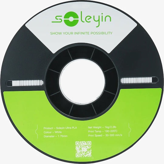 Creality3D Soleyin Ultra PLA 3D Printer Filament 1.75mm Λευκό 1kg