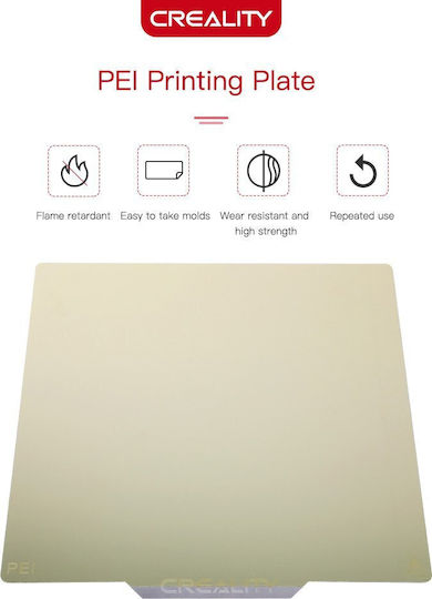 Creality Pei Plate Kit Glossy Surface 235x235x1mm Ender-3/3 Pro 3s Ender-5 Cr20 Pro/cr20
