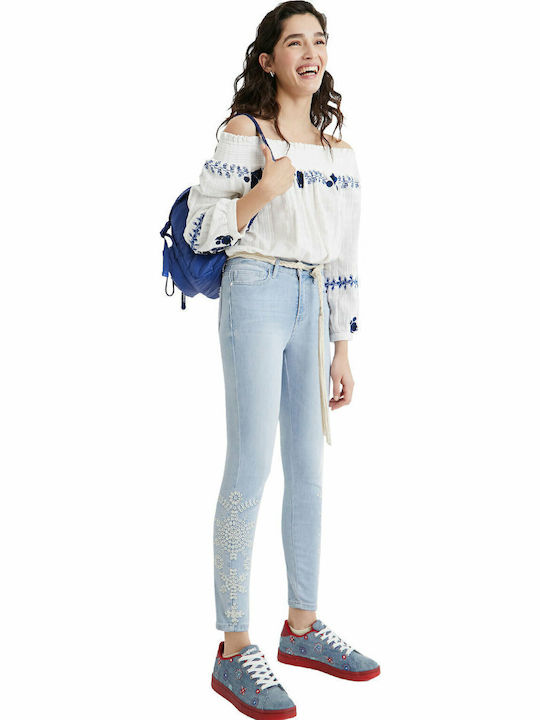 Crown Γυναικείο Jean Παντελόνι σε Skinny Εφαρμογή