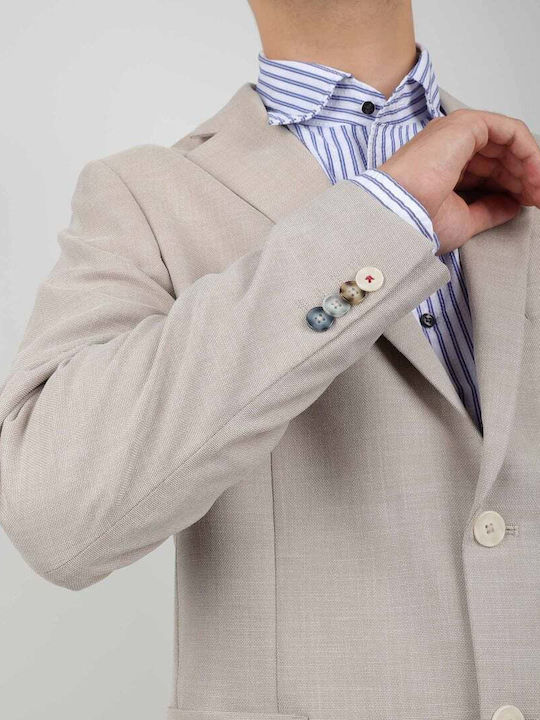 Men's Suit Jacket Beige