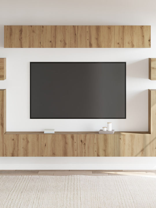Handmade Living Room TV Unit Oak M30.5xW30xH30cm