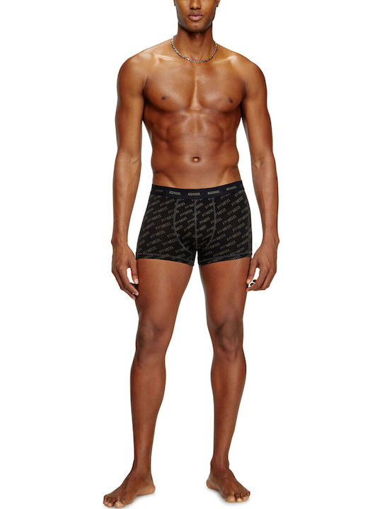 Damien Ανδρικά Μποξεράκια Μαύρο 3Pack