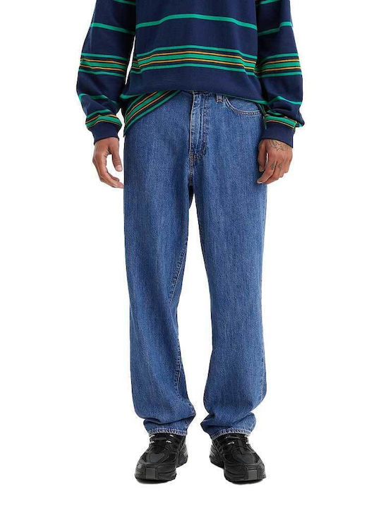 Stay Men's Jeans Pants Loose Straight Fit Blue