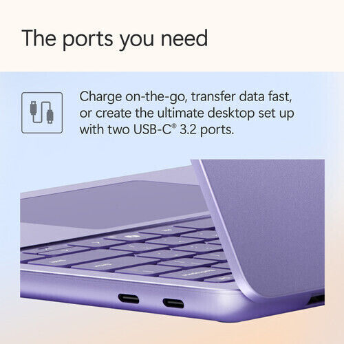 Microsoft Laptop Copilot+PC 13.8" FHD (Snapdragon-X Plus/8GB/512GB SSD/W11 Home) Violet (US Keyboard)