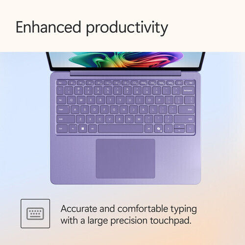 Microsoft Laptop Copilot+PC 13.8" FHD (Snapdragon-X Plus/8GB/512GB SSD/W11 Home) Violet (US Keyboard)