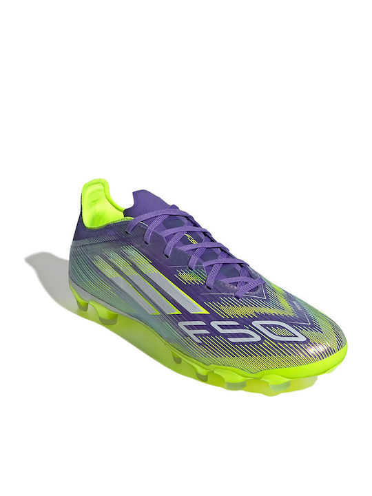 adidas F50 PRO Football Shoes with Cleats Purple adidas F50 PRO Football Shoes with Cleats Purple