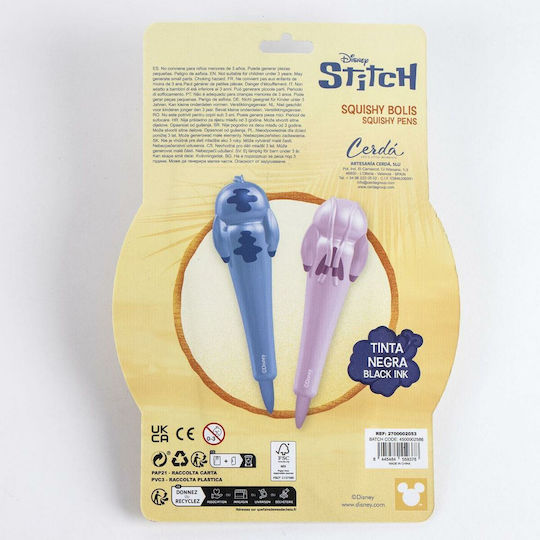 Μολύβι Stitch Squishy Πολύχρωμο X2