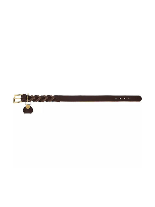 Δερμάτινο Περιλαίμιο Hunter Sansibar Solid Large Brown