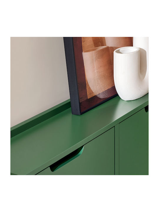 Wooden Shoe Organizer Green 100x19x90.5cm