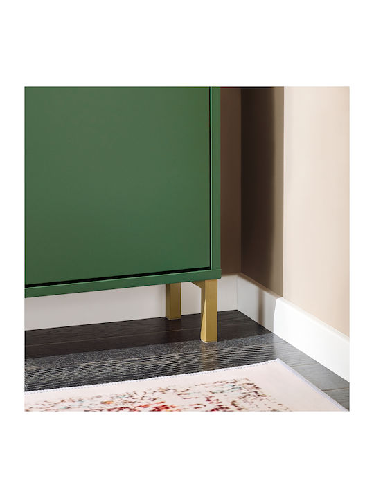 Wooden Shoe Organizer Green 100x19x90.5cm