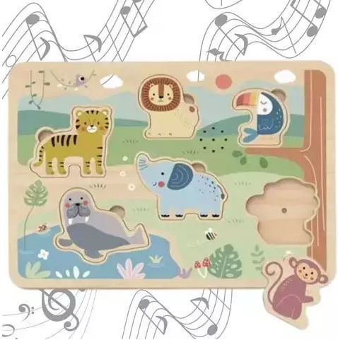 Παιδικό Puzzle Σφηνώματα 7pcs Tooky Toys
