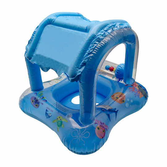 Kids Swim Trainers with Length 58cm and Light Blue Sunshade Baby