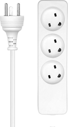 ProXtend Steckdosenleiste 3 Positionen mit Kabel 7m