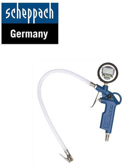 Scheppach Digital Air Pressure Gauge with Tyre Inflator Pistol 7906100736