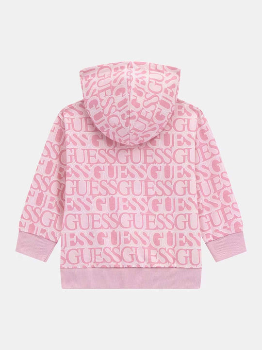 Kids Sweatshirt with Pink Hood