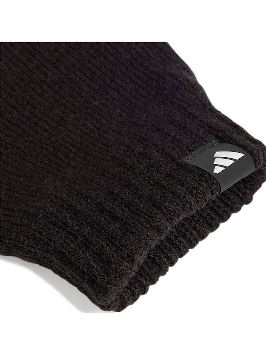 Glove Beanie Unisex Set mit Beanie Gestrickt in Schwarz Farbe
