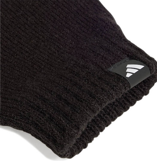 Glove Beanie Unisex Set with Beanie Knitted in Black color