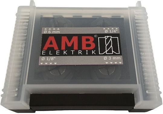 Amb-elektrik Set 4 Elastic Bushings 3 6 1/8" 1/4" Amb Kress Nuts