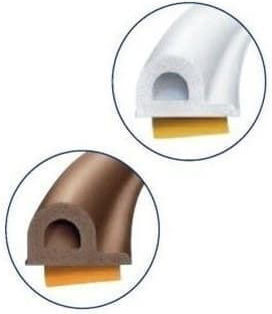 Geko Strip Rubber Draft Stopper Window in White Color
