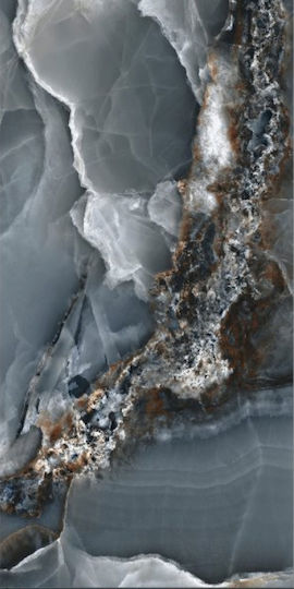Baldocer Floor / Wall Interior Gloss Porcelain Tile 260x120cm Blue