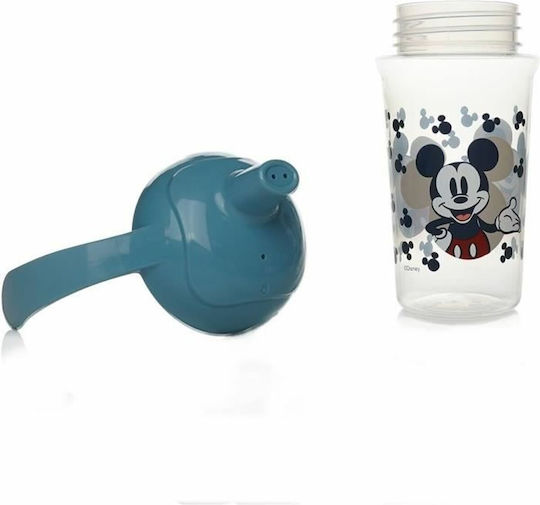 Thermobaby Mickey Mouse Full Smiles Εκπαιδευτικό Μπιμπερό Πλαστικό με Λαβές Πολύχρωμο