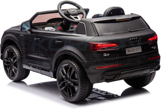 Audi Q7 Cu Un Loc Cu Telecomandă Licențiat 12 Volți Negru Pentru 1+ Ani