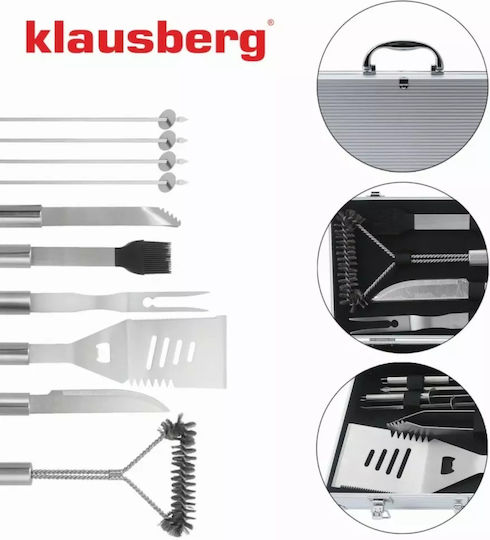 Klausberg Inox Cooking Utensil Set Silver 11pcs