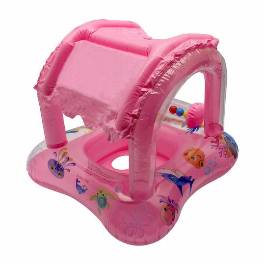 Kids Swim Trainers with Length 58cm and Pink Sunshade Baby