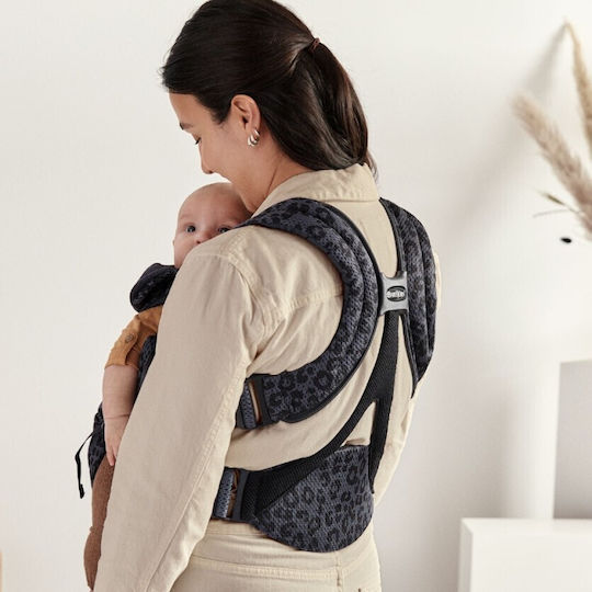 BabyBjorn Classic Carrier Move Anthracite Leopard with Maximum Weight 12kg