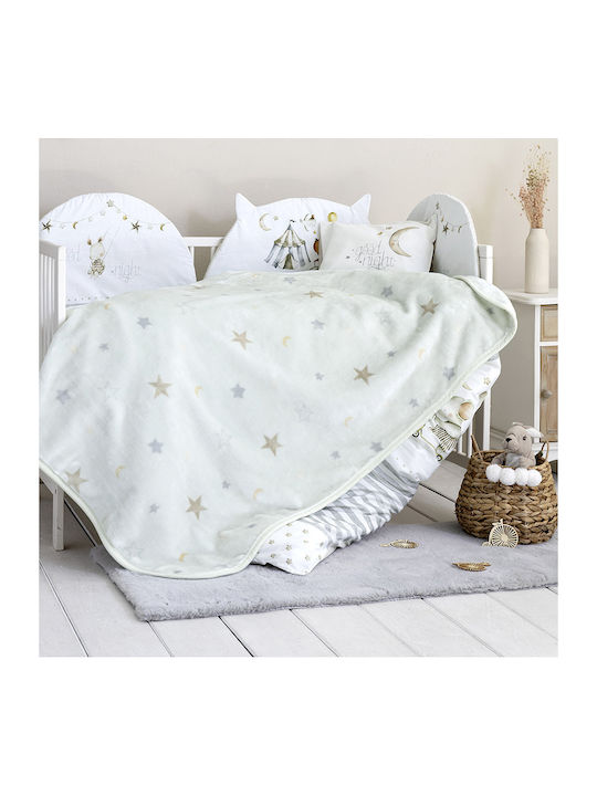 Nima Blanket Nursery Swaddling Blankets Baby Circus Velvet Gray 80x110cm