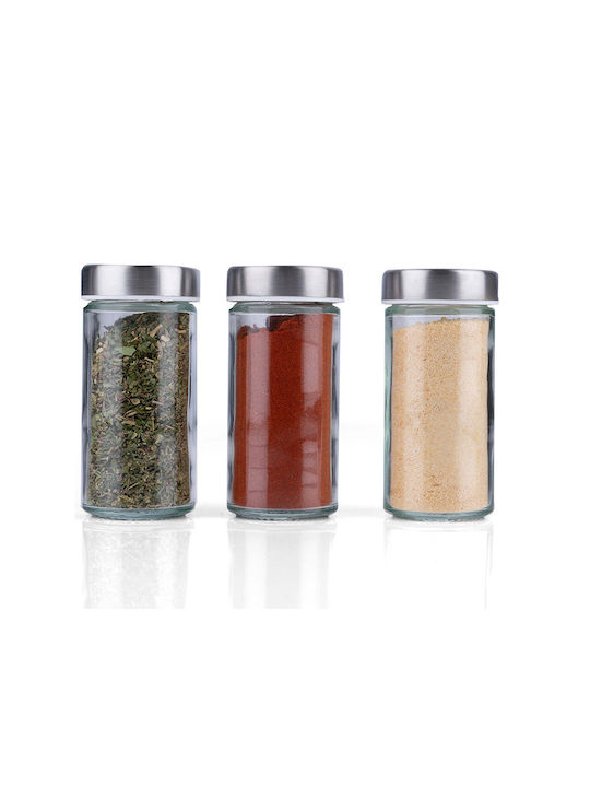 Alpina Appliances Inox Tabletop Rotating Spice Rack Silver 12pcs