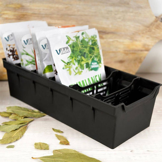 Vilde Tabletop Plastic Stand 30x13x8cm Black