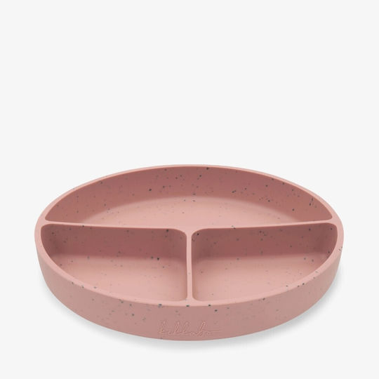 Kikka Boo Baby Food Plate Platinum made of Silicone Pink