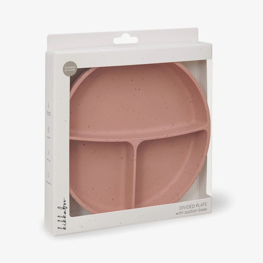 Kikka Boo Baby Food Plate Platinum made of Silicone Pink