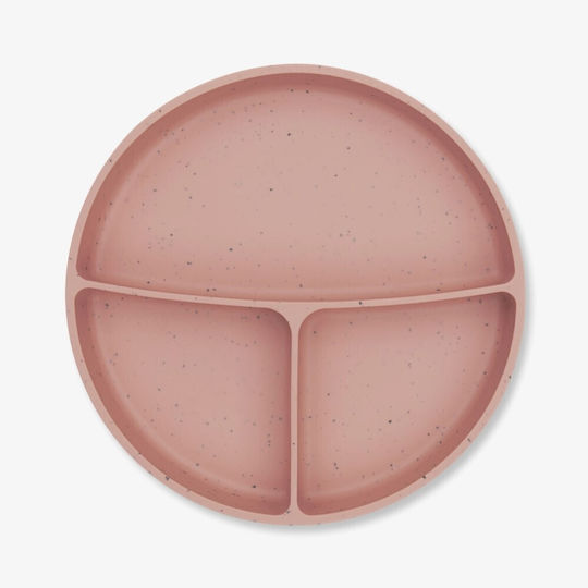 Kikka Boo Baby Food Plate Platinum made of Silicone Pink
