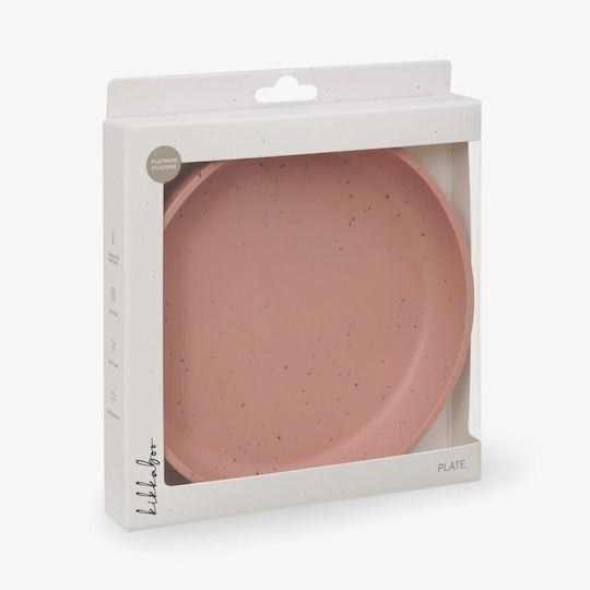 Kikka Boo Baby Food Plate Platinum made of Silicone Pink