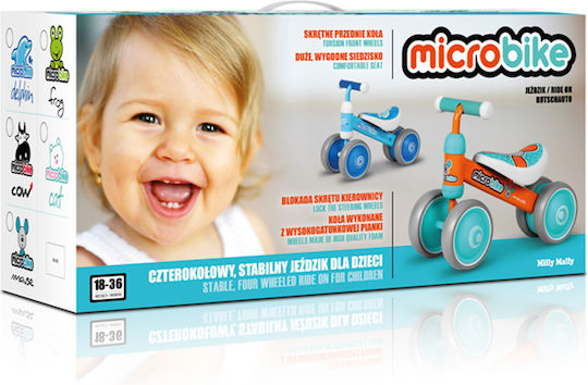 Milly Mally Micro Puppy Baby Push Walker for 24+ Months Multicolour
