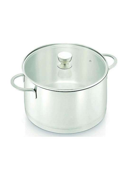 Cook-Shop Βαθιά Ανοξείδωτη Κατσαρόλα 3lt / 20cm