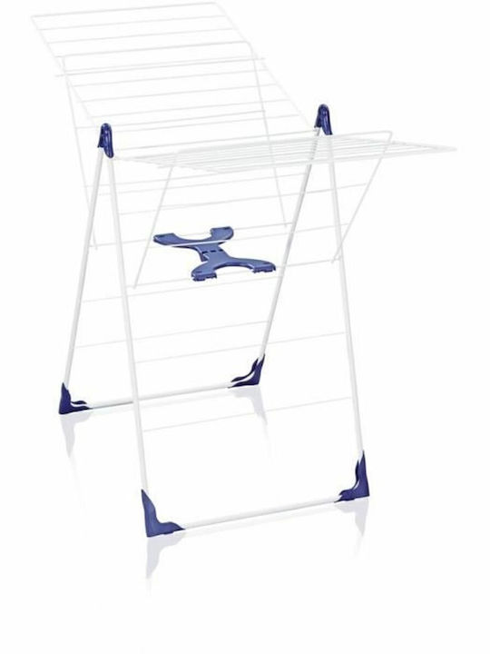 Leifheit Classic 200 Plastic Folding Floor Clothes Drying Rack with Hanging Length 20m