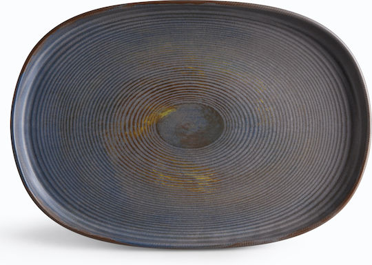Ionia Servierplatte Oval Keramik Gray 33x23cm 1Stück Ionia Servierplatte Oval Keramik Gray 33x23cm 1Stück