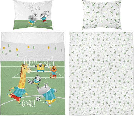 Detexpol Baby Duvet Cover Set With Pillowcase Green 90x120cm