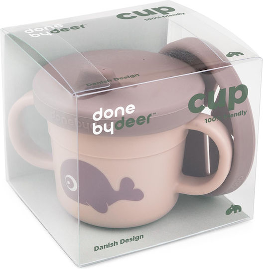 Done by Deer Căniță pentru copii Wally din Plastic Roz 215ml