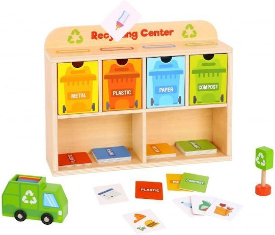 Tooky Toys Κέντρο Ανακύκλωσης Educational Game Knowledge made of Wood