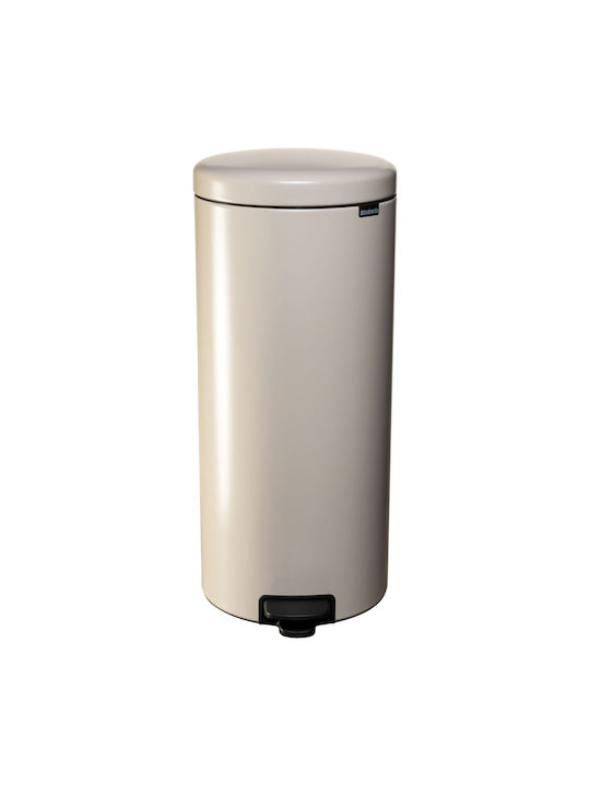 Brabantia New Icon Waste Bin Waste Metallic with Pedal Steel Matt 30lt 1pcs