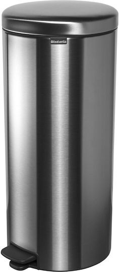 Brabantia Кошче NewIcon с педал за боклук от неръждаема стомана с педал сребристо 30л