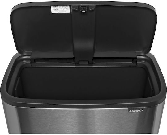 Brabantia Bo Waste Bin Made of Stainless Steel Push Steel Matt 36lt