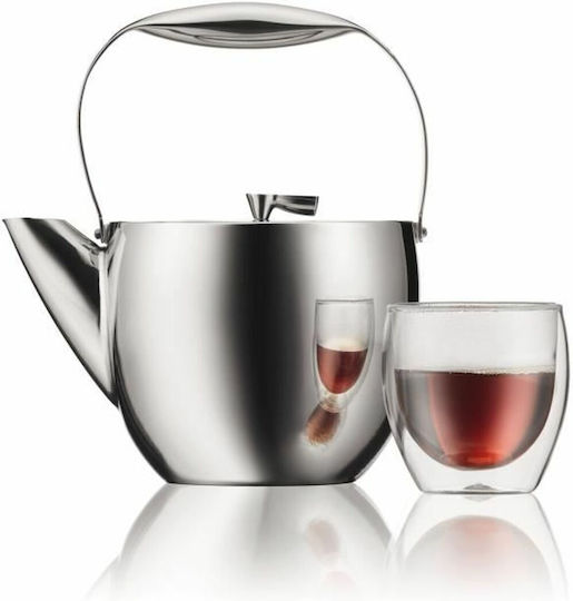 Bodum Τσαγιέρα Αλουμινίου Ασημί 1500ml