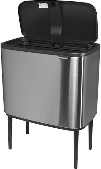 Brabantia Bo Waste Bin Made of Stainless Steel Push Steel Matt 36lt