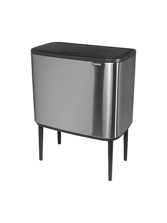 Brabantia Bo Κάδος Απορριμμάτων από Ανοξείδωτο Ατσάλι Steel Matt 36lt