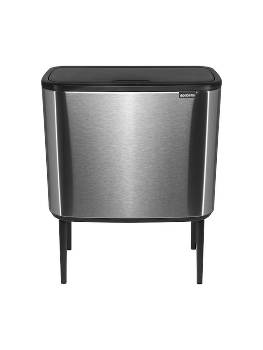Brabantia Bo Κάδος Απορριμμάτων από Ανοξείδωτο Ατσάλι Steel Matt 36lt